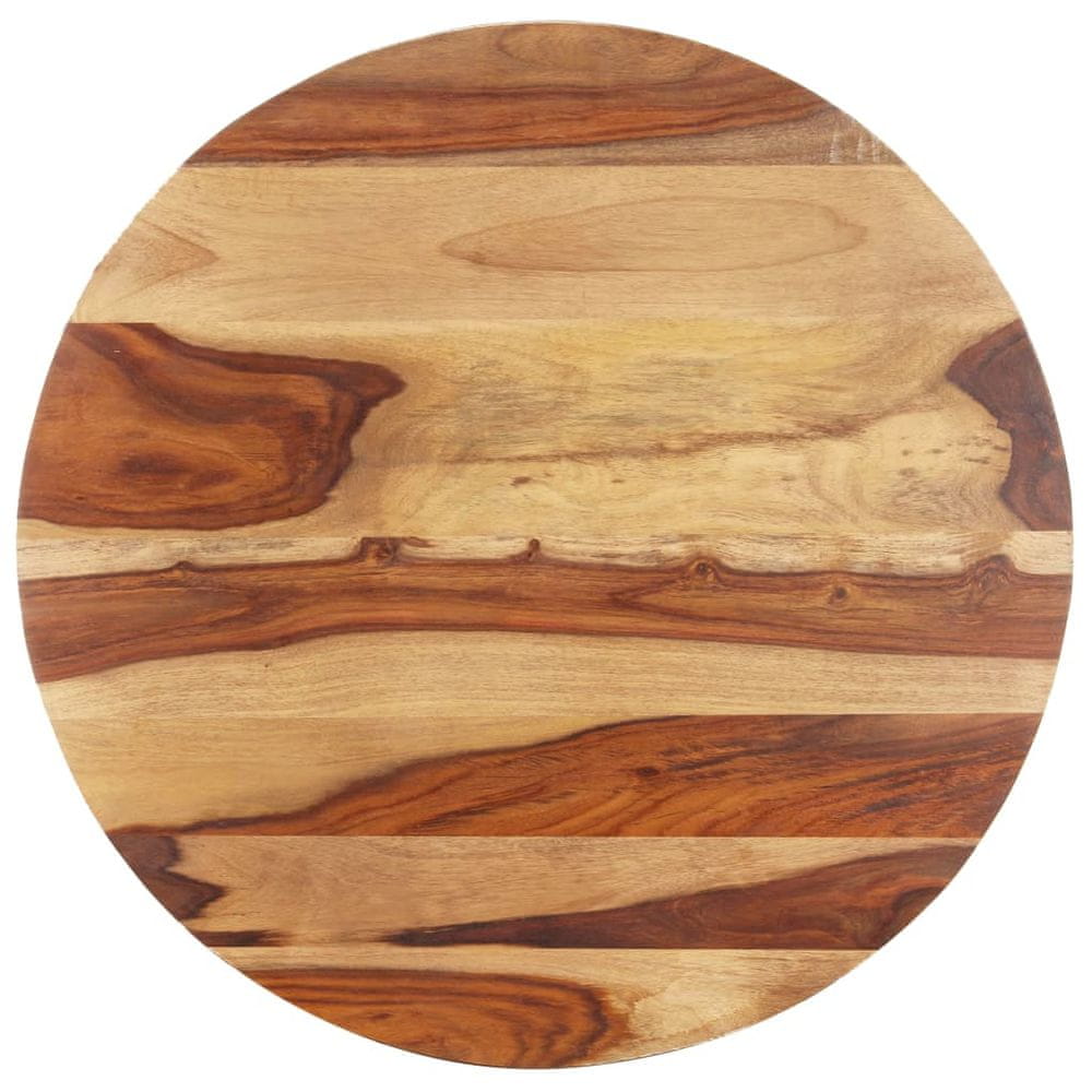 Petromila vidaXL Stolová doska, drevený masív sheesham, okrúhla 25-27 mm, 60 cm